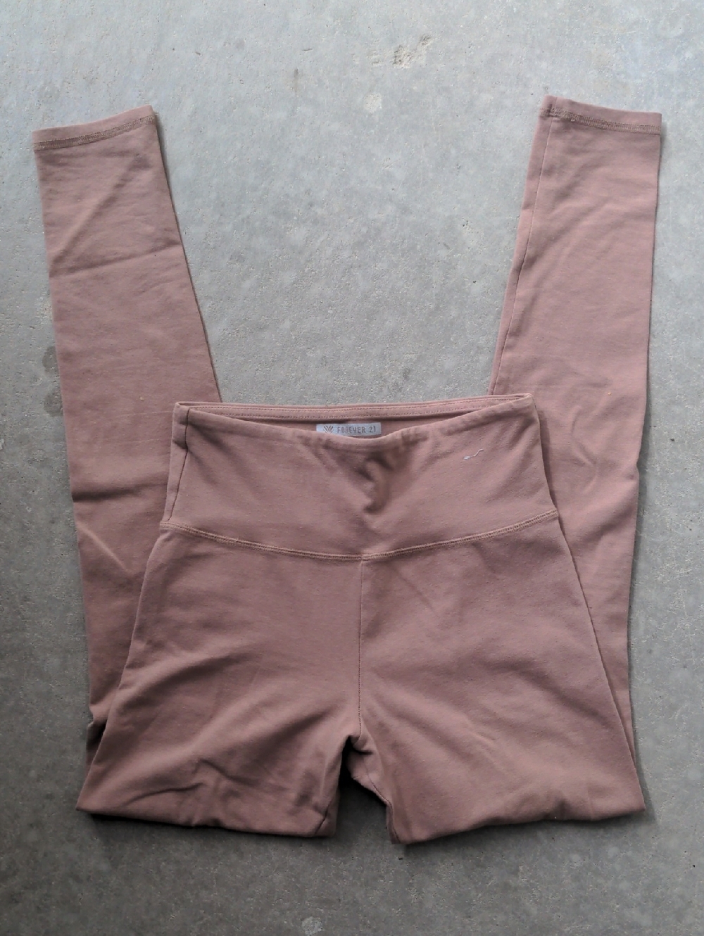 Forever 21 Mauve Brown High-Waist Leggings
